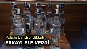 Polis içkilerin sahte olduğunu bandrol numarasından fark etti