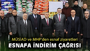 Saygılı ve Şahin'den esnafa 'indirim' daveti