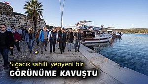 Sığacık sahili yepyeni bir görünüme kavuştu