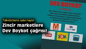 Sosyal medyada zincir marketlere boykot çağrısı... Destek büyüyor...