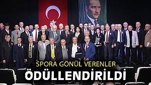 Spora emek ve gönül verenler ödüllendirildi