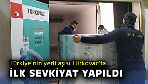 Türkiye'nin yerli aşısı Türkovac'ta ilk sevkiyat yapıldı