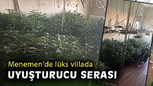 Villaya kaçak elektrik çekip, uyuşturucu serası kurmuşlar