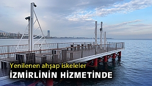 Yenilenen ahşap iskeleler İzmirlinin hizmetinde