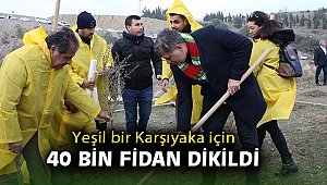 ‘Yeşil Karşıyaka’ için 40 bin fidan