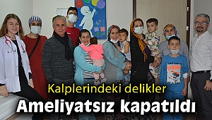 5 çocuğun kalbindeki delik uygulamalı sempozyumda ameliyatsız kapatıldı