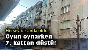 7 katlı binanın çatısından havalandırma boşluğuna düşen çocuk ağır yaralandı