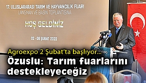 Agroexpo 2 Şubat'ta başlıyor