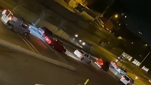 Asker konvoyundaki drift kazası!