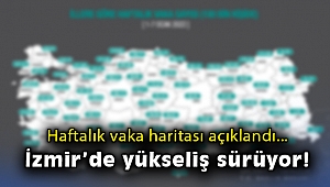 Bakan Koca, il bazında 100 bin kişi içinde bir haftalık vaka haritasını paylaştı