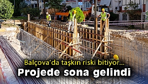 Balçova'da taşkın riskini bitirecek projede sona gelindi