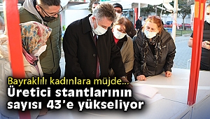 Bayraklılı kadınlara müjde: Üretici stantlarının sayısı 43’e yükseliyor