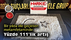 Bir yılda ele geçirilen metamfetaminde yüzde 111’lik artış
