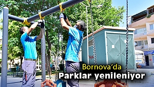 Bornova’da parklar yenileniyor
