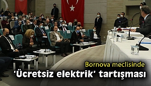 Bornova meclisinde 'ücretsiz elektrik' tartışması