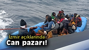 İzmir açıklarında 38 düzensiz göçmen kurtarıldı