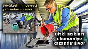 İzmir Büyükşehir Belediyesi’nin çevreci yatırımları biyokömür tesisiyle sürüyor