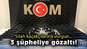 İzmir'de silah kaçakçılığı operasyonu: 3 gözaltı