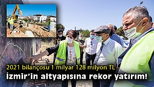 İZSU’nun 2021’de yatırım bilançosu 1 milyar 128 milyon TL