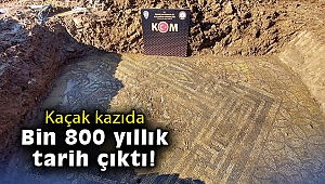 Kaçak kazıda bin 800 yıllık tarih çıktı