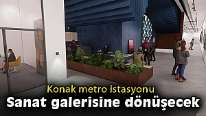 Konak Metro İstasyonu sanata açılıyor