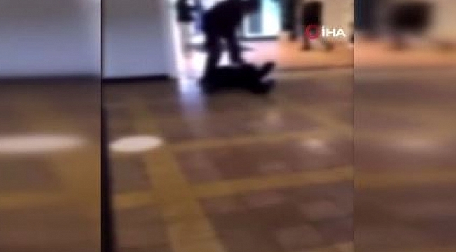 Korkunç görüntüler! Öğrenciyi defalarca yere fırlattı!