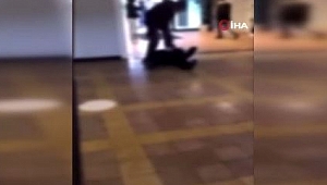 Korkunç görüntüler! Öğrenciyi defalarca yere fırlattı!