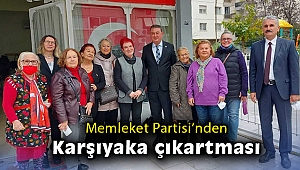 Memleket Partisi'nden Karşıyaka çıkartması