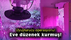 Rezidansta uyuşturucu üretim düzeneği hazırlayan şüpheliye gözaltı