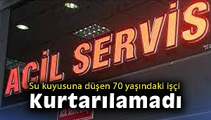 Su kuyusuna düşen işçi hayatını kaybetti