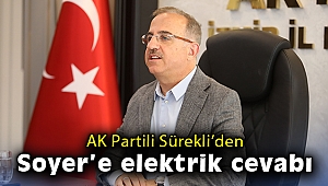 AK Partili Sürekli’den, Tunç Soyer’e elektrik cevabı