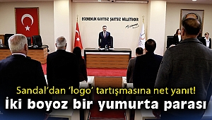 Başkan Sandal'dan 'logo' tartışmasına net yanıt: İki boyoz bir yumurta parası