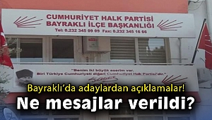 Bayraklı'da adaylardan açıklamalar! Ne mesajlar verildi?