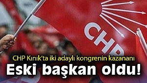 CHP Kınık'ta iki adaylı kongrenin kazananı eski başkan oldu!