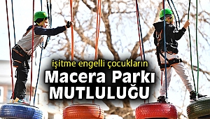 İşitme engelli ailelerin çocukları Macera Park'taydı
