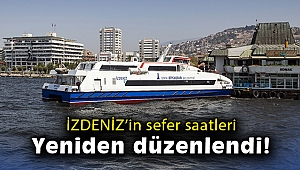 İZDENİZ’in sefer saatleri yeniden düzenlendi
