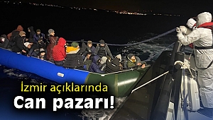 İzmir açıklarında 66 düzensiz göçmen kurtarıldı