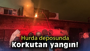 İzmir'de hurda deposunda korkutan yangın