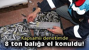 İzmir’de yaklaşık 8 ton balığa el kondu