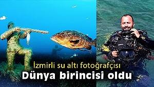 İzmirli su altı fotoğrafçısı dünya birincisi oldu