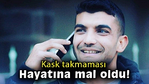 Kask takmayan motosiklet sürücüsü hayatını kaybetti