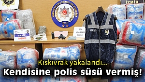 Kendisine polis süsü veren uyuşturucu kuryesi, kıskıvrak yakalandı