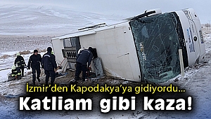 Otobüs şarampole devrildi: 5 ölü, 42 yaralı