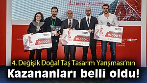 4. Değişik Doğal Taş Tasarım Yarışması'nın kazananları belli oldu