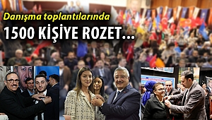 Ak Parti, danışma toplantılarında bin 500 kişiye rozet taktı