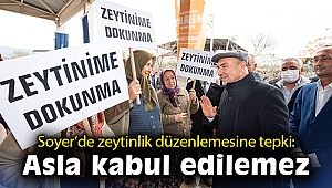Başkan Soyer’den zeytinlik düzenlemesine tepki: Asla kabul edilemez