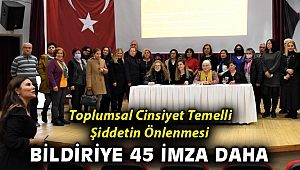 Bornova’dan kadına yönelik şiddete karşı bildiri