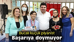Bucalı küçük piyanist başarıya doymuyor