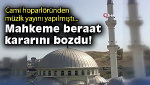 Camilerdeki korsan müzik yayınını paylaşan Özdemir'e verilen beraat kararı bozuldu