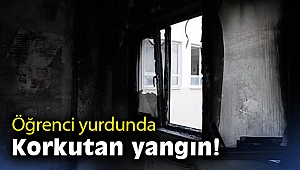 Çeşme'de öğrenci yurdunda çıkan yangın ucuz atlatıldı